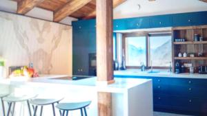 Chalet Blue Snow