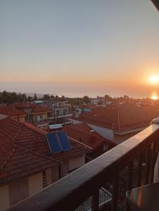 Olympian sunrise balcony