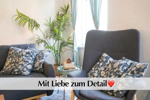 Ihr Rückzugsort in Erfurt - Großzügiges Altbau-Apartment mit 2SZ, Nobilia Küche, Smart-TV, 250Mbts WiFi, kostenloses Parken - Nur wenige Minuten vom Zentrum und Nordstrand entfernt - Kostenloser Waschraum im Gebäude