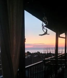 Olympian sunrise balcony