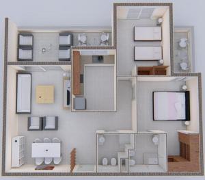 Jardin Blue new in 2026 luxury 6-person apartment