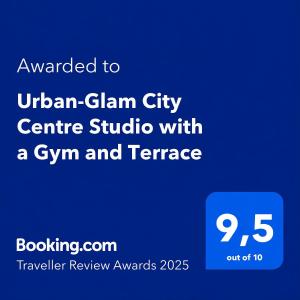 Urban-Glam City Centre Studio with a Gym and Terrace