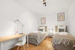 LudwigsCozyEscape - Großzügiges Design Familien-Apartment mit 3 Schlafzimmern am Residenzschloss, 7 Gäste, SmartTV in jedem Zimmer, Highspeed WLAN, Workspace, 24h Self Check-in, Parkplatz in 2 Min Gehweite