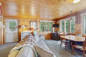 Cozy Lakefront Cottage with Dock, Mountain Views, Peaceful Location
