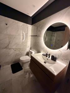 Modern studio apartment in a luxury building