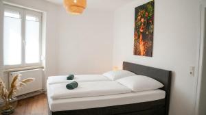 Zentrale Wohnung für 6 Gäste 7 Gehminuten zum Bahnhof