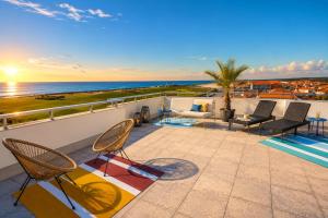 Une des plus belles vues de Biscarrosse Plage Terrasse panoramique de 63 m2 face ocean vue mer exceptionnelle plage a pied emplacement unique parking gratuit