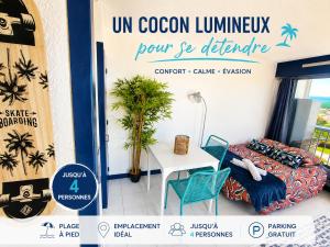 Une des plus belles vues de Biscarrosse Plage Terrasse panoramique de 63 m2 face ocean vue mer exceptionnelle plage a pied emplacement unique parking gratuit