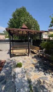 House with garden and barbecue nature and peaceful life