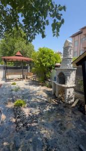 House with garden and barbecue nature and peaceful life