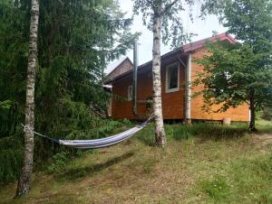 Stacja Hańcza - domek z kominkiem oraz sauna wolnostojąca