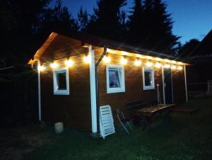 Stacja Hańcza - domek z kominkiem oraz sauna wolnostojąca