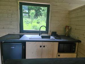 Romantický Tiny house s výhledem na Luž