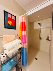 Moodscape at Azure North Cozy Bauhaus & Retro themed room