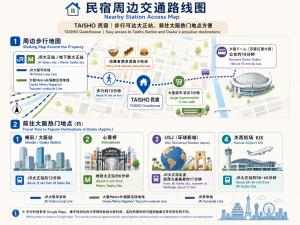 大正 - Near Osaka Dome - Direct to Umeda & Shinsaibashi & Namba
