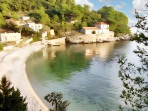 Charming Apartment with Sea View, Gdinj, 70 m², Garden