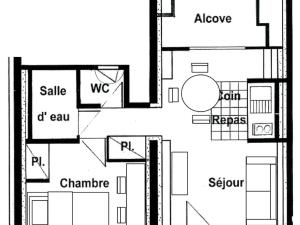 Bel appartement 2 pièces + Alcove pour 4 personnes - FR-1-293-159