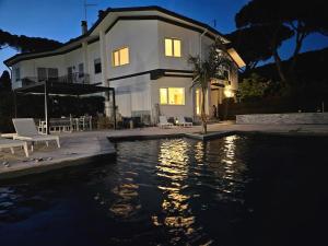 Villa Isabel with a modern pool and wellness area