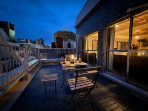 NEW OPEN! Shinsaibashi 4 min Dotonbori 5 min Rooftop Balcony 4 Beds 42m2