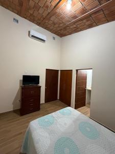 Casa, jardín, terraza, clima