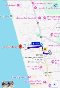 GoMyHome 2 BHK Apartment Close to Candolim Beach