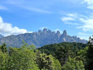 House of Bavella between mountains and sea