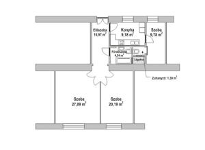 Perfect location, spacious apartment for 6 people, 3 rooms, 2 bathrooms
