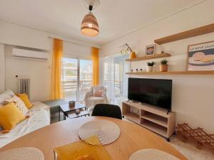 Colorful home w balcony views at Athens Riviera