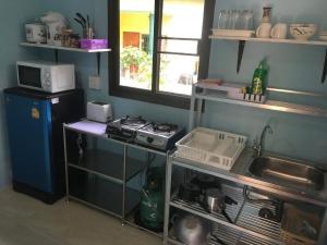 Cozy Blue House Fast WiFi Full Kitchen Thong Sala