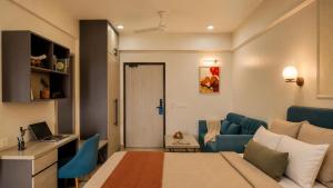 Bodhi People Luxury 1RK Studio with Balcony & Pool near Airport