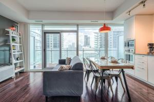CN Tower View Condo with Pvt Balcony & Work Space