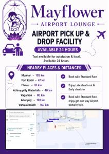 Mayflower Airport Launge -Free Pickup Or to Cochin Airport