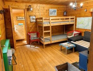 A stylish log cabin in the heart of the Brdy forests