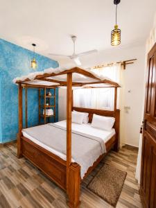 Beach studio in Jambiani 1 min walk to Ocean Wifi & Comfort