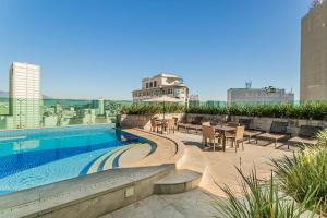 908 · Loft Premium no Centro+Coworking+Academia+Piscina