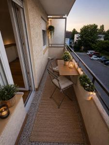 City Apartment Wiesbaden - Balkon - bis zu 4 Personen