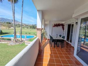 Mijas, terrace, swimming pool, golf course views