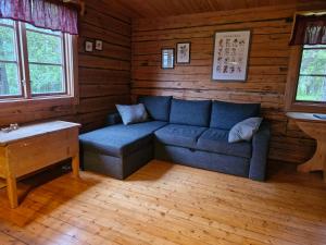Log home in the woods