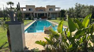 Private villa nestled in a lush green