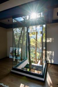Architectural glass masterpiece villa in Avandaro Forest