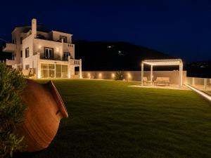 Aegean Horizon Seafront Luxury Villa Plomari Garden Level
