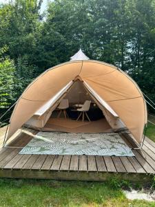 Bell tent op Wellness Camping Stoltenborg