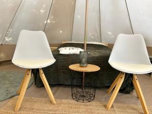 Bell tent op Wellness Camping Stoltenborg