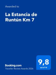 La Estancia de Runtún Km 7