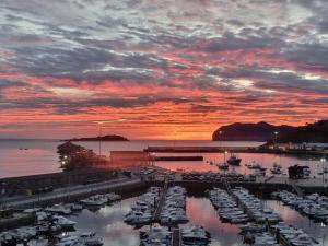 Sunrise views over the Port and Sea