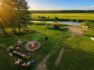 Domki nad rzeką Narew