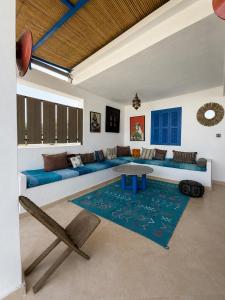 Villa avec Piscine et Vue mer à Merkala Beach, Plage & Corniche, 5 du centre ville, Décoration charmante style Riad entre tradition et modernité, WIFI, IPTV