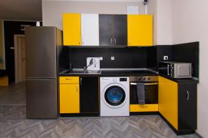 Black and Yellow apartment