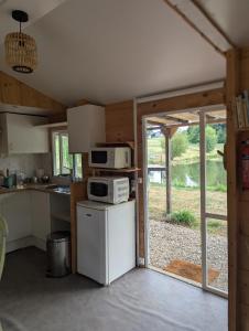 Mobil-home à létang