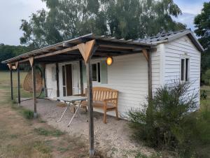 Mobil-home à létang